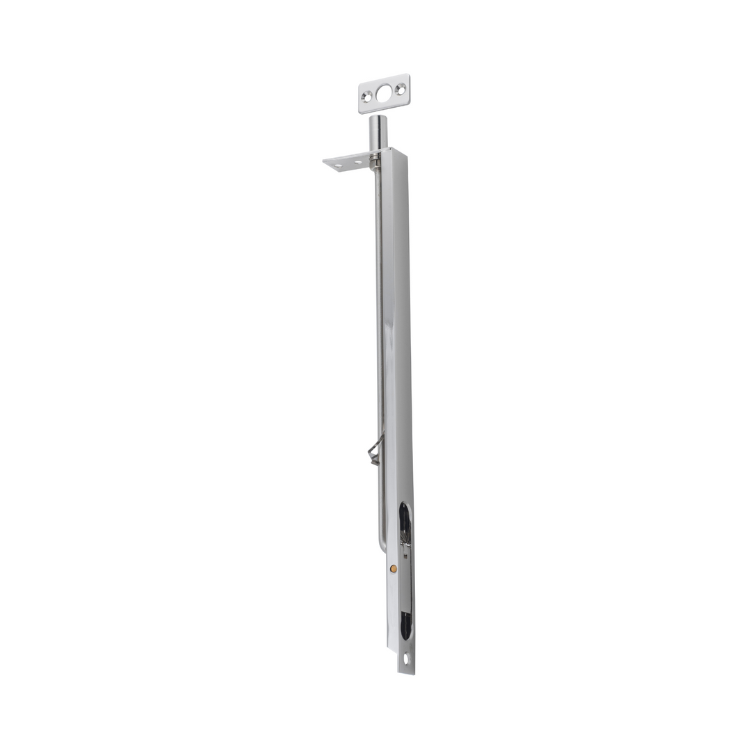 Flush Bolt Polished Nickel 300mm