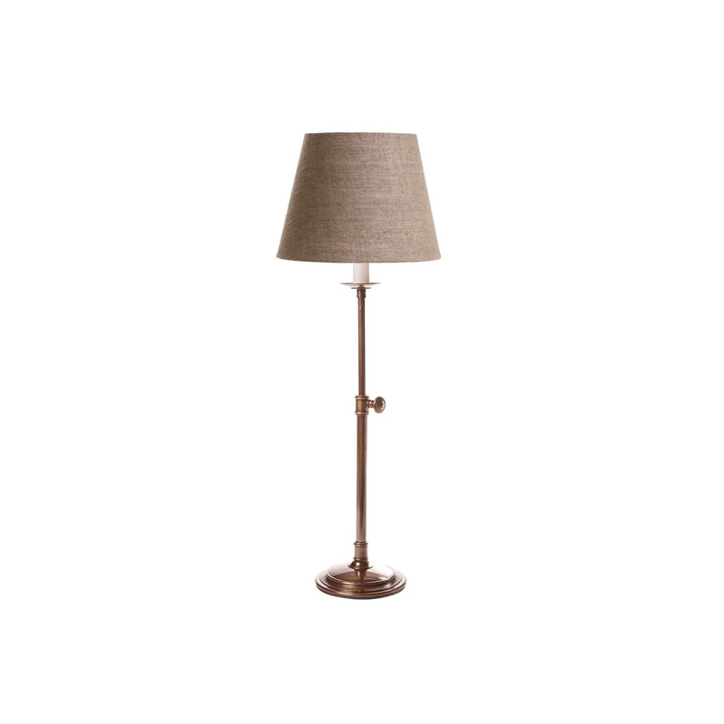 Davenport Lamp Antique Brass with Shade