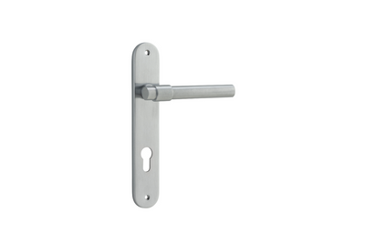 Helsinki Lever Oval Brushed Chrome