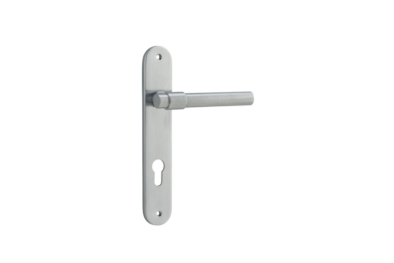 Helsinki Lever Oval Brushed Chrome