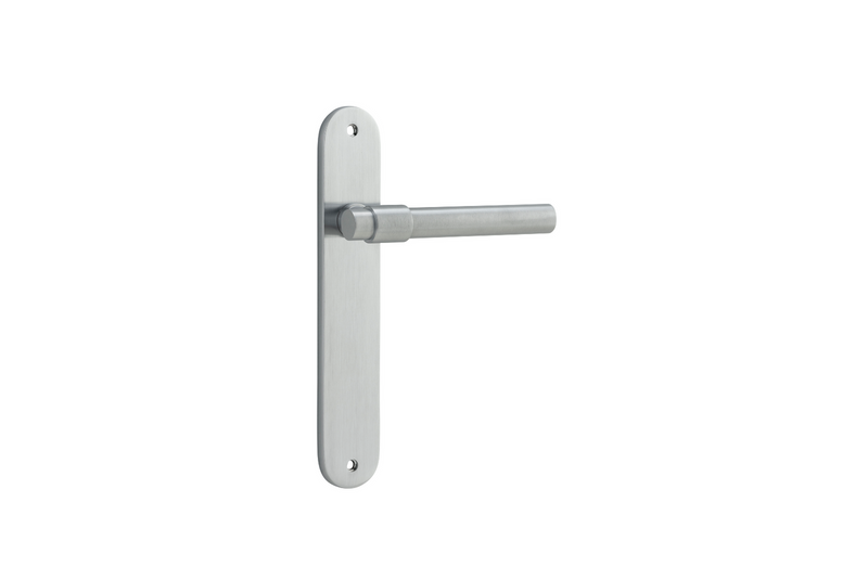 Helsinki Lever Oval Brushed Chrome