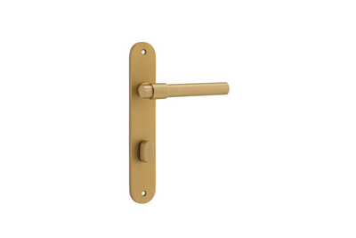 Helsinki Lever Oval Brushed Brass