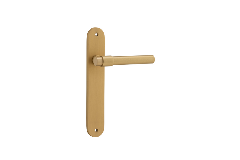 Helsinki Lever Oval Brushed Brass