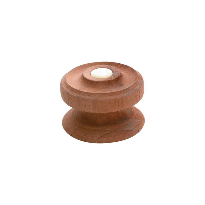 Woodscrew Button Knob Mahogany 54mm