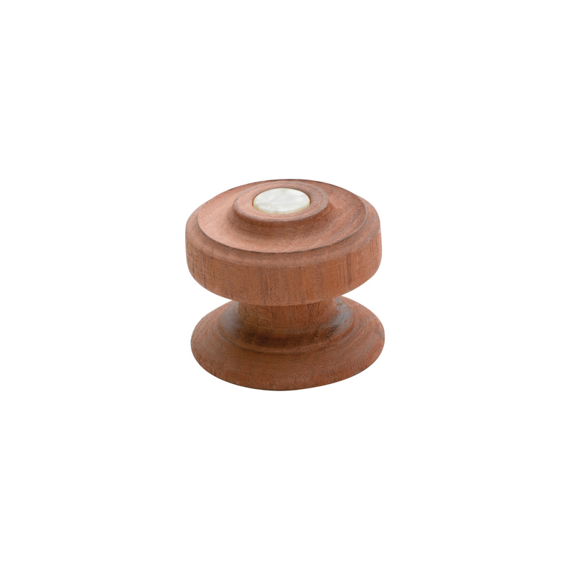 Woodscrew Button Knob Mahogany 40mm