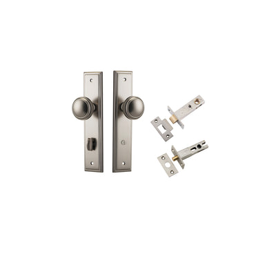 Paddington Knob Stepped Satin Nickel Privacy Kit