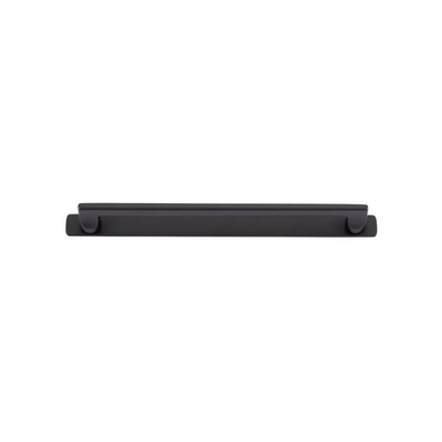 Baltimore Cabinet Pull with Backplate Matt Black CTC 256mm