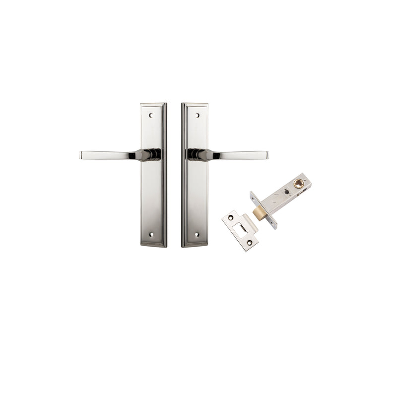 Annecy Lever Stepped Polished Nickel Passage Kit