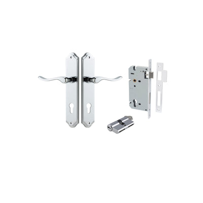 Stirling Lever Shouldered Polished Chrome Entrance Kit - Key/Key