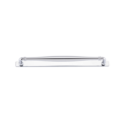 Sarlat Cabinet Pull with Backplate Polished Chrome CTC 320mm