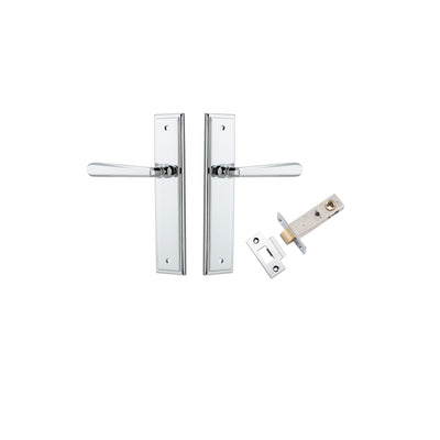 Copenhagen Lever Stepped Polished Chrome Passage Kit