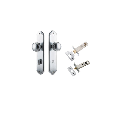 Paddington Knob Shouldered Brushed Chrome Privacy Kit