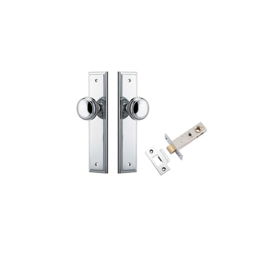 Paddington Knob Stepped Polished Chrome Passage Kit