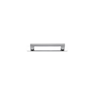 Baltimore Cabinet Pull with Backplate Polished Chrome CTC 128mm