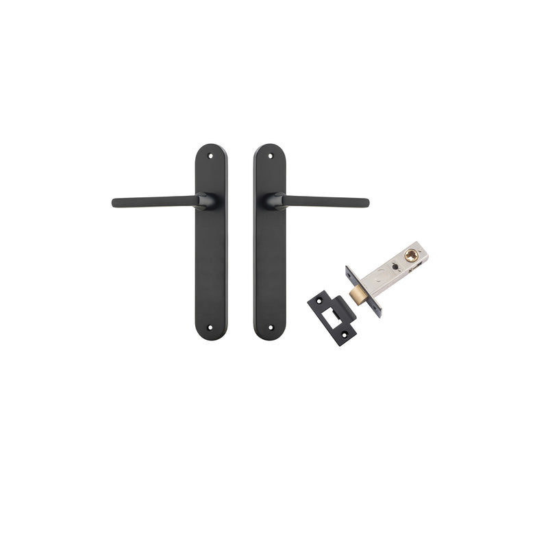 Baltimore Lever Oval Matt Black Passage Kit