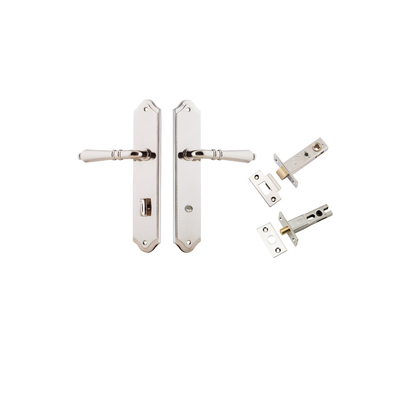 Sarlat Lever Shouldered Polished Nickel Privacy Kit