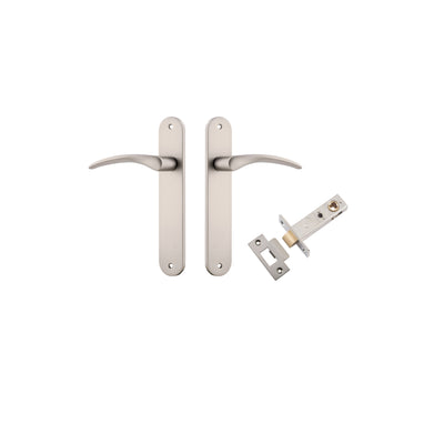 Oxford Lever Oval Satin Nickel Passage Kit