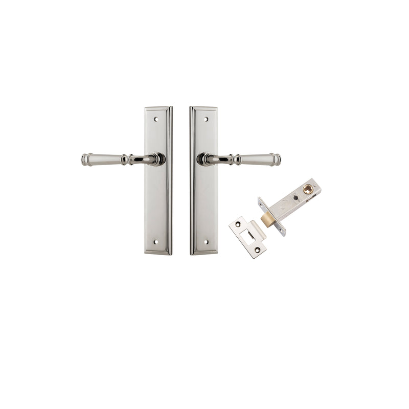 Verona Lever Stepped Polished Nickel Passage Kit