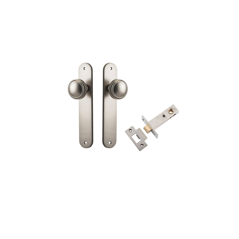 Paddington Knob Oval Satin Nickel Passage Kit