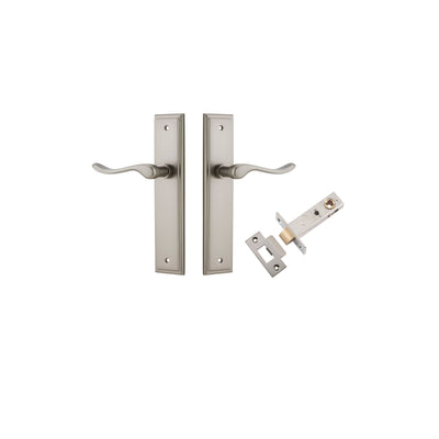 Stirling Lever Stepped Satin Nickel Passage Kit