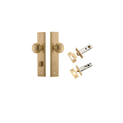 Paddington Knob Stepped Brushed Brass Privacy Kit