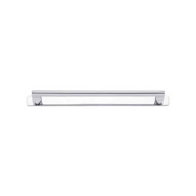 Baltimore Cabinet Pull with Backplate Polished Chrome CTC 256mm