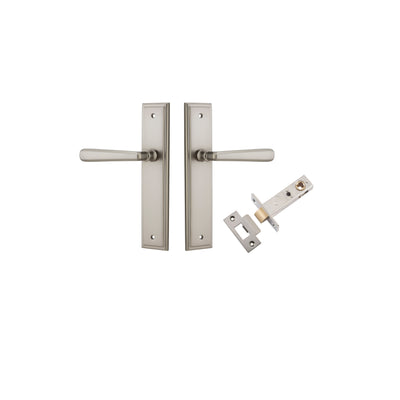 Copenhagen Lever Stepped Satin Nickel Passage Kit