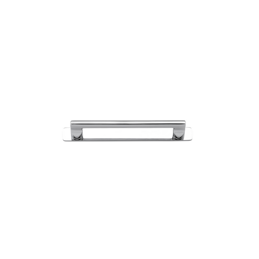 Baltimore Cabinet Pull with Backplate Polished Chrome CTC 160mm