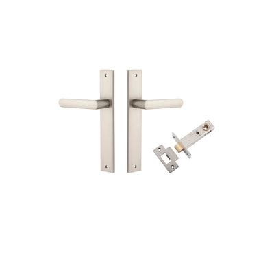 Osaka Lever Rectangular Satin Nickel Passage Kit