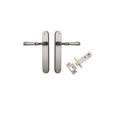 Verona Lever Oval Satin Nickel Passage Kit