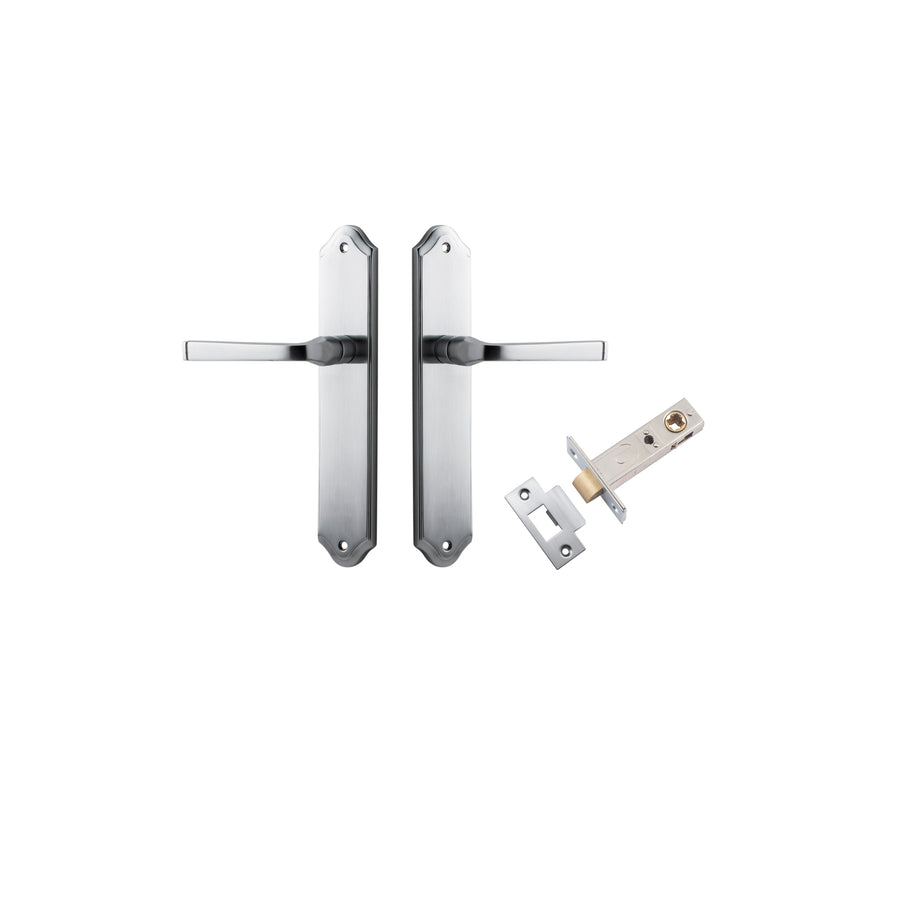 Annecy Lever Shouldered Brushed Chrome Passage Kit
