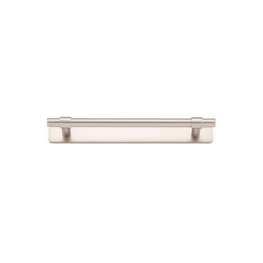 Helsinki Cabinet Pull with Backplate Satin Nickel CTC 160mm