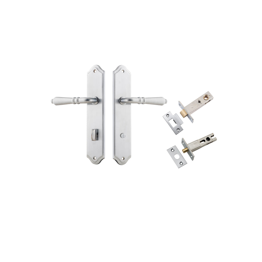 Sarlat Lever Shouldered Brushed Chrome Privacy Kit