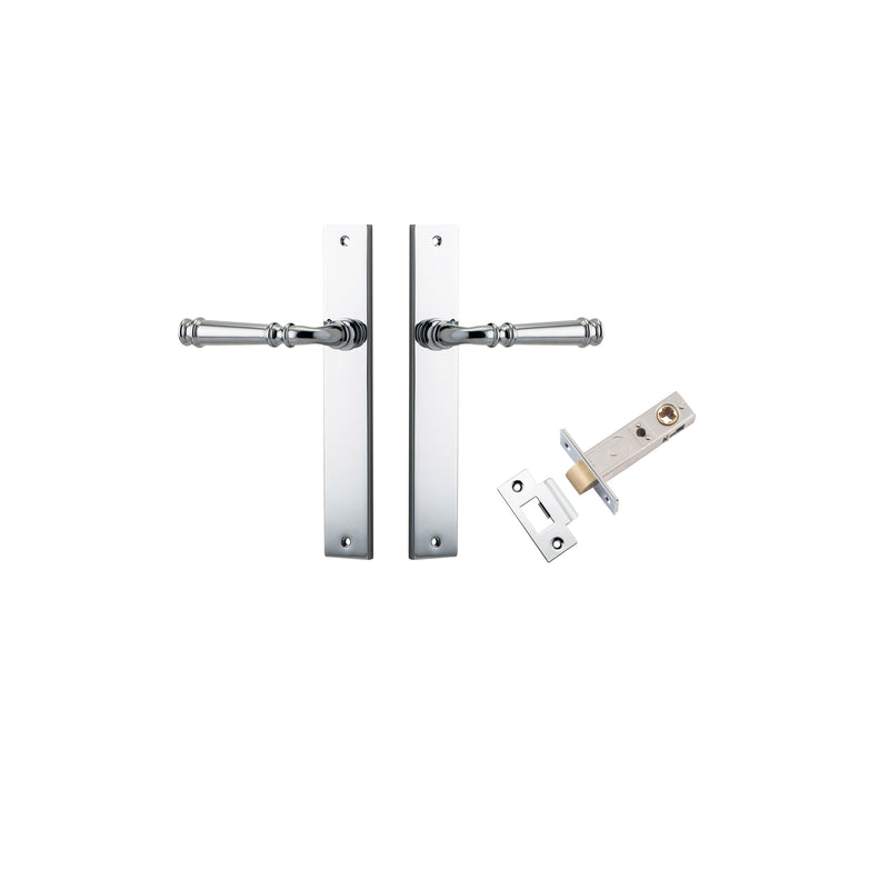 Verona Lever Rectangular Polished Chrome Passage Kit