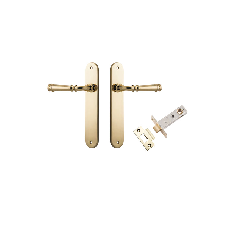 Verona Lever Oval Polished Brass Passage Kit