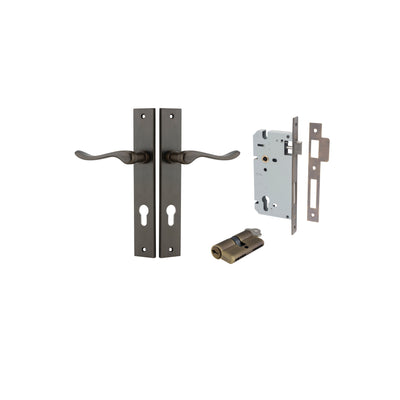 Stirling Lever Rectangular Signature Brass Entrance Kit - Key/Key