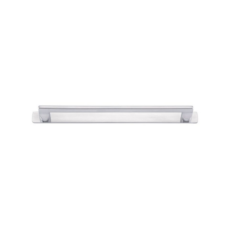 Baltimore Cabinet Pull with Backplate Brushed Chrome CTC 256mm