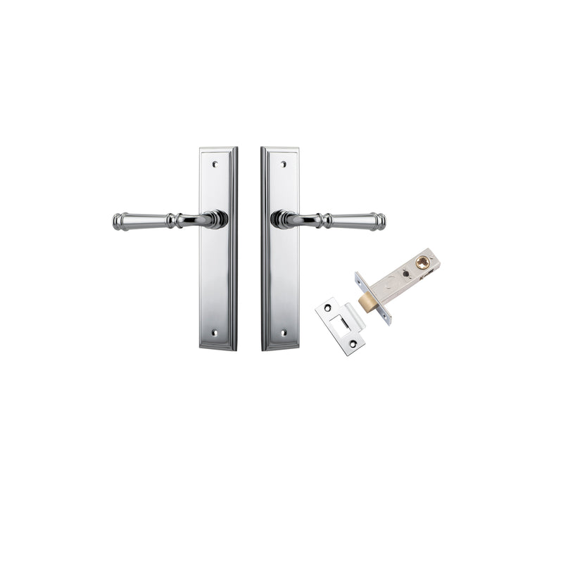 Verona Lever Stepped Polished Chrome Passage Kit