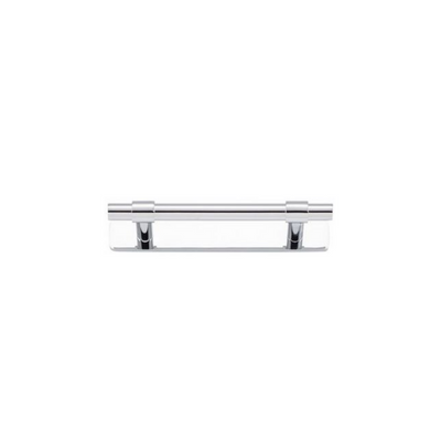 Helsinki Cabinet Pull with Backplate Polished Chrome CTC 96mm