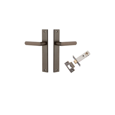 Osaka Lever Rectangular Signature Brass Passage Kit