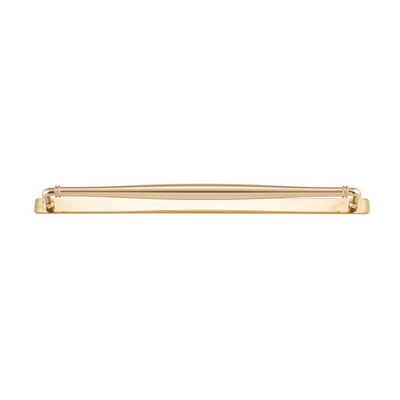 Sarlat Cabinet Pull with Backplate Polished Brass CTC 450mm