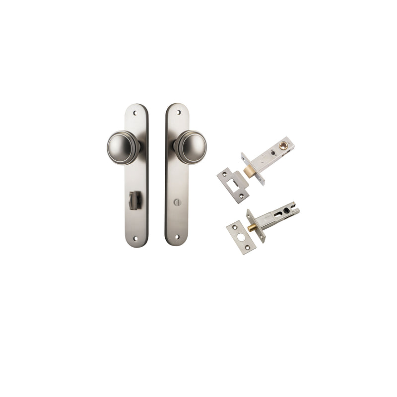 Paddington Knob Oval Satin Nickel Privacy Kit