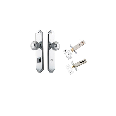 Guildford Knob Shouldered Polished Chrome Privacy Kit