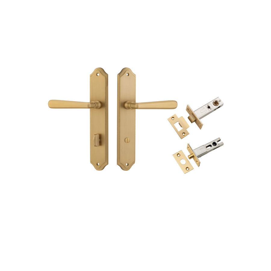 Copenhagen Lever Shouldered Brushed Brass Privacy Kit