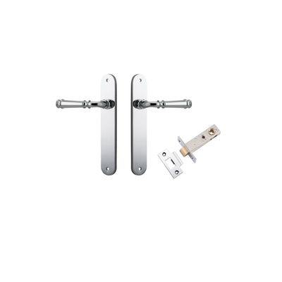 Verona Lever Oval Polished Chrome Passage Kit