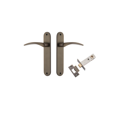 Oxford Lever Oval Signature Brass Passage Kit