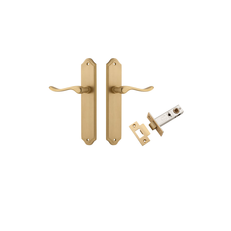 Stirling Lever Shouldered Brushed Brass Passage Kit