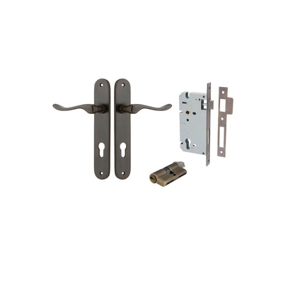 Stirling Lever Oval Signature Brass Entrance Kit - Key/Key