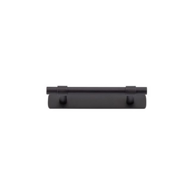 Helsinki Cabinet Pull with Backplate Matt Black CTC 96mm