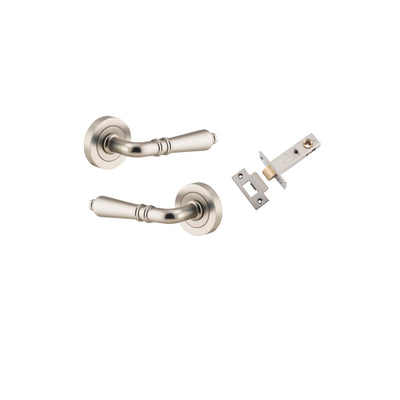 Sarlat Lever on Rose Satin Nickel Passage Kit